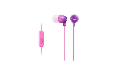 Sony MDR-EX15AP-VCE In-Ear Headphones with Microphone - Violet