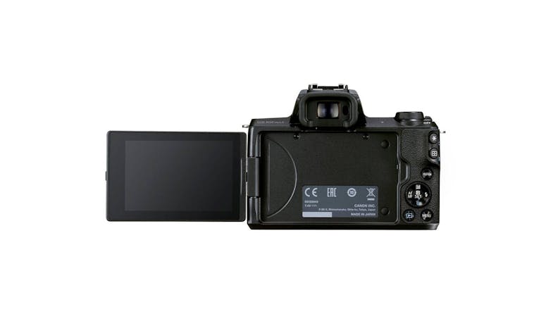 Canon EOS M50 Mark II Mirrorless Digital Camera with EFM15-45mm Lens - Black - alt angle2
