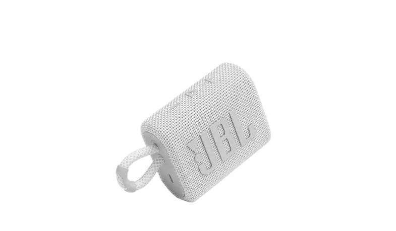 JBL Go 3 Portable Waterproof Speaker - White