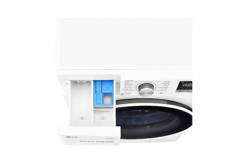 LG AI Direct Drive FV1285H4W 8.5kg5kg Front Load Washer Dryer - Blue White - Top View