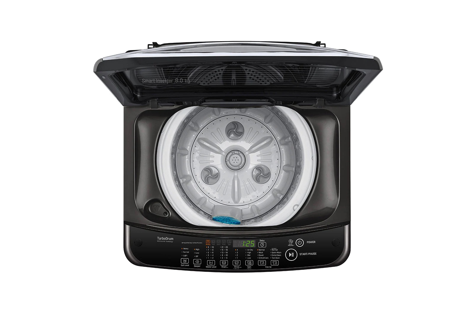 LG Smart Inverter T2109VSAB 9kg Top Load Washing Machine Middle Black