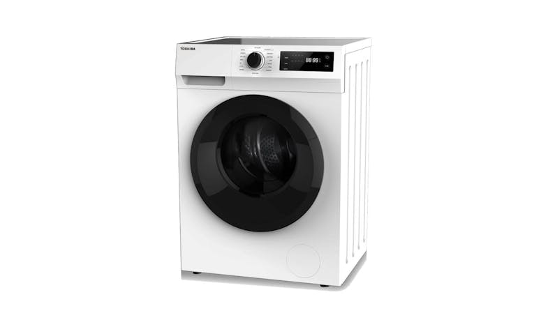 Toshiba TW-BH95S2S 8.5kg Front Load Washing Machine - White (Side View)