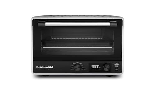 KitchenAid 5KCO211ABBM 21L Digital Countertop Oven - Black - Front