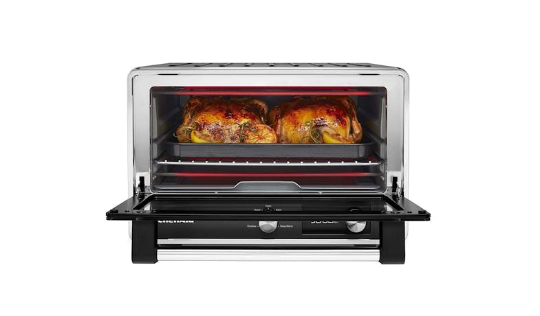 KitchenAid 5KCO211ABBM 21L Digital Countertop Oven - Black - Inner