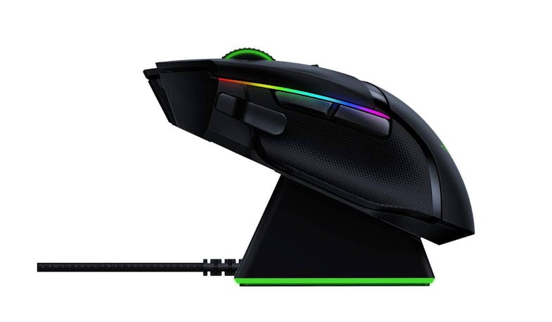 Razer Basilisk Ultimate Ergonomic Wireless Gaming Mouse with Charging Dock - Side