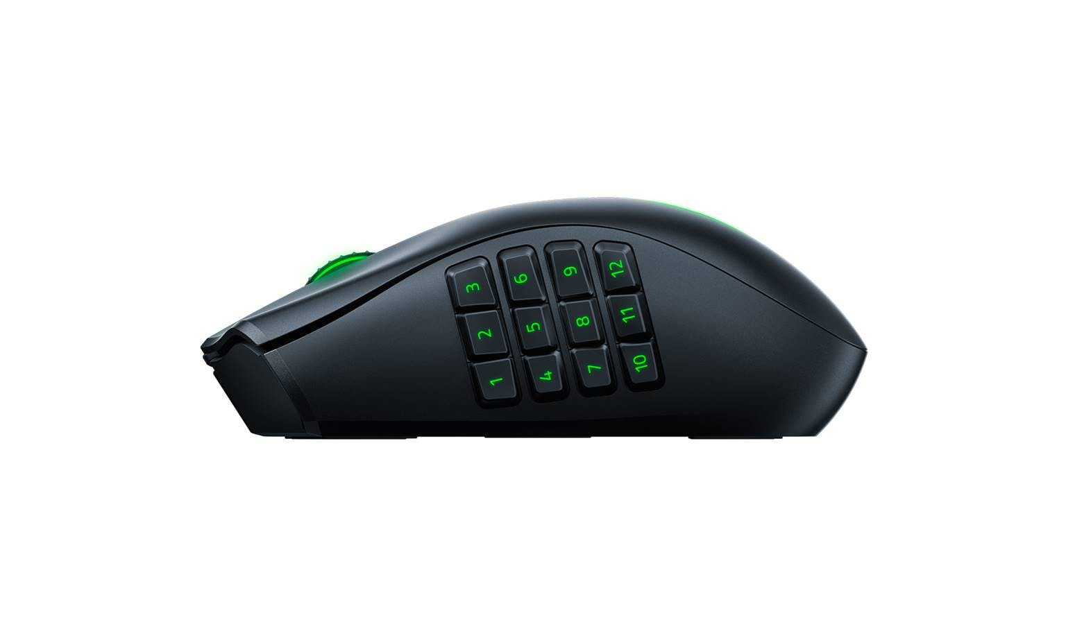 Razer Naga Pro Wireless Gaming Mouse: Interchangeable Side Plate w/ 2, 6,  12 Button Configurations - Focus+ 20K DPI Optical Sensor - Fastest Gaming
