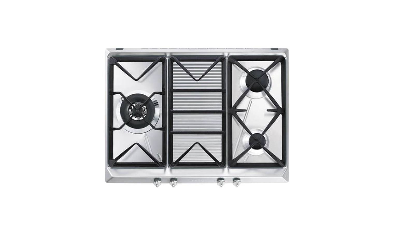 Smeg SRV573XG 3-Burner LPG Built-in Gas Hob - Stainless Steel
