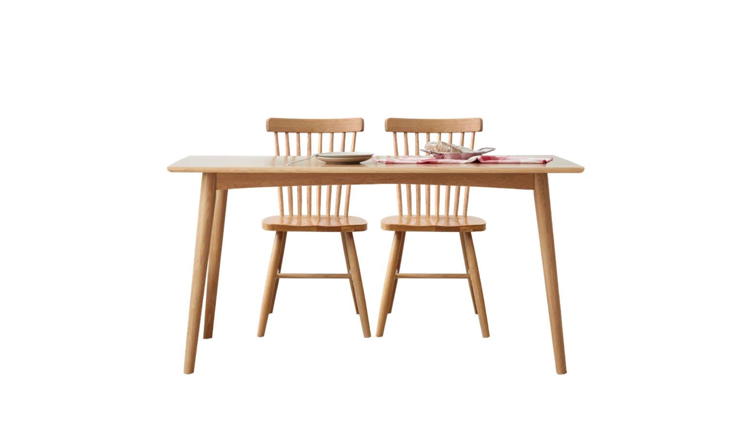 urban harmond solid oak 120cm dining table harvey norman singapore