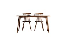 Urban Dwell Solid Oak (120cm) Dining Table - Walnut (Main)