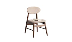 Urban Zen Solid Oak Dining Chair - Walnut Finish - Main