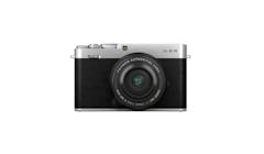 Fujifilm X-E4 Mirrorless Digital Camera with XF 27mm f/2.8 R WR Lens Kit (Silver) - Front View