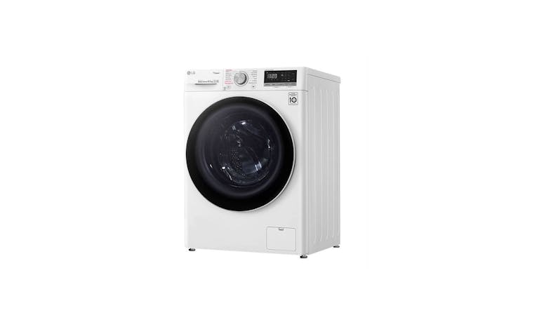 LG FV1285S4W 8.5kg Slim AI Direct Drive Front Load Washer (Side View)