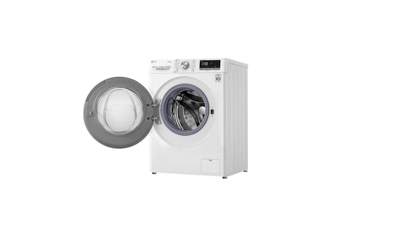 LG FV1409H3W 9/6kg AI Direct Drive Front Load Washer Dryer (Opened View)
