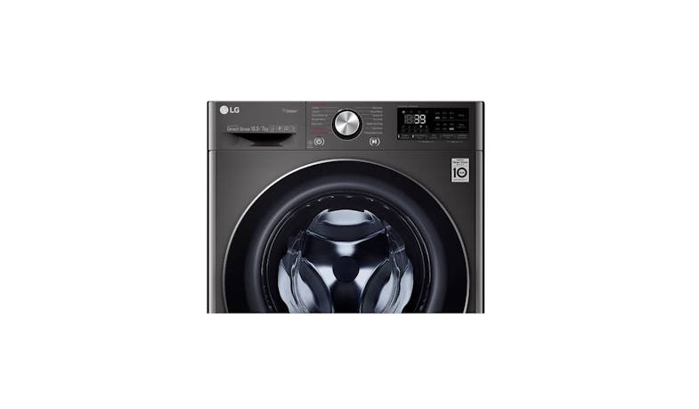 LG AI Direct Drive FV1450H2K Front Load Washer Dryer (Top View)