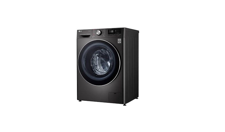 LG AI Direct Drive FV1450S2K 10.5kg Front Load Washing Machine - Premium Black (Side View)