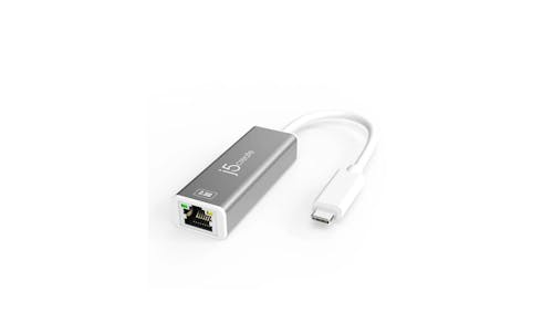 J5 JCE145 USB-C to 2.5G Ethernet Adapter (Front View)