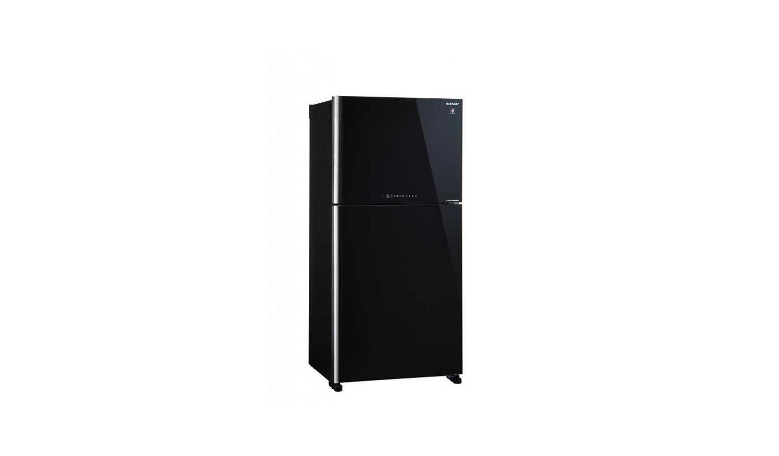 Sharp 512L Top Refrigerator - Black (Front View)