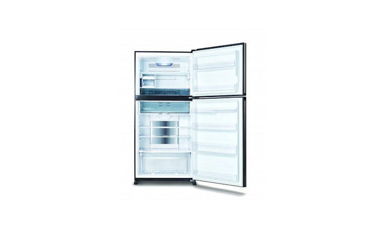 Sharp 512L Top Refrigerator - Dark Silver SJ-PG55P2 (Inner View)
