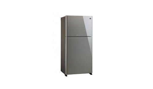 Sharp (SJ-PG60P2) 600L Inverter Top Mount 2-Door Refrigerator- Dark Silver