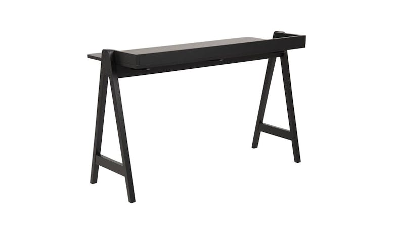 Urban Miso 126.6cm Desk - Veneer Oak /Black (85597) - Front View