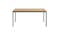 Urban Seaford 160cm Dining Table - Wild Oak/Black (86912) - Front View