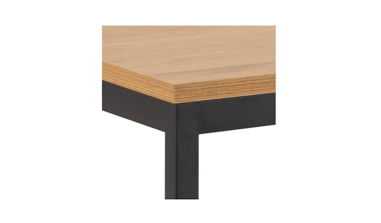 Urban Seaford 160cm Dining Table - Wild Oak/Black (86912) - Angle View