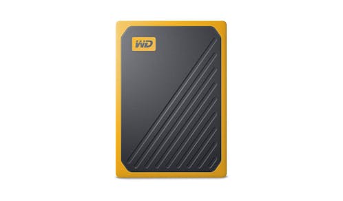 Western Digital WDBMCG5000AYT My Passport Go 500GB Portable SSD - Amber - Front