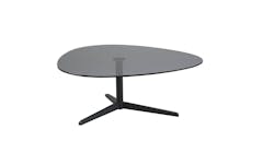 Urban Barnsley 103cm Coffee Table with Smoke Glass Top (18040) - Front View