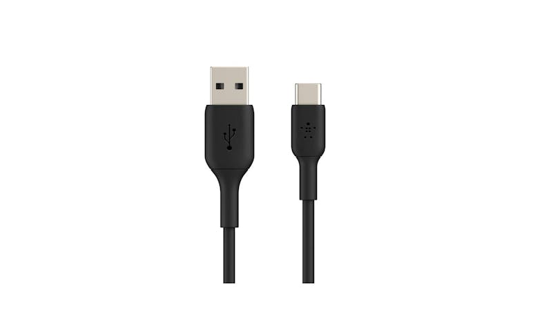 Belkin Boost Charge USB-C to USB-A Cable 15cm - Black CAB001bt3MBK - Front View