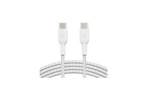 Belkin Braided USB-C to USB-C Cable 1m - White CAB004bt1MWH - Main