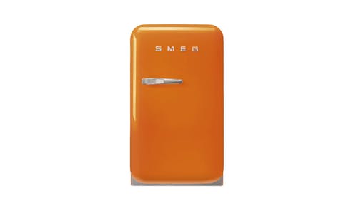 Smeg FAB5ROR5 40L 50's Style 1-Door Mini Fridge - Orange (Front View)
