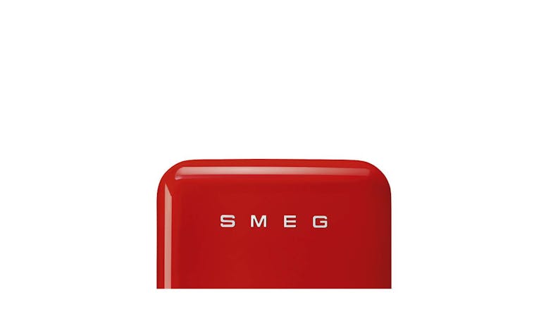 Smeg (FAB5RRRD5) 34L 50's Style 1-Door Mini Fridge - Red (Top View)