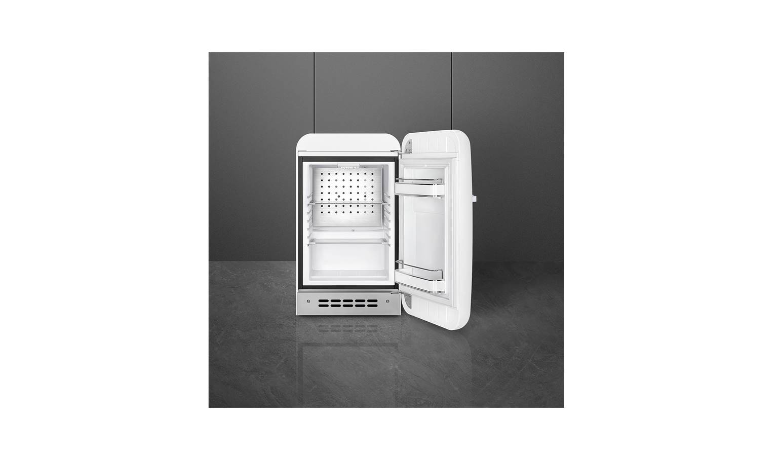 Smeg (FAB5RWH5) 34L 50's Style 1Door Mini Fridge White Harvey