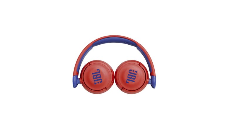 JBL Jr310BT Kids on-ear Wireless Headphones - Red - Top View