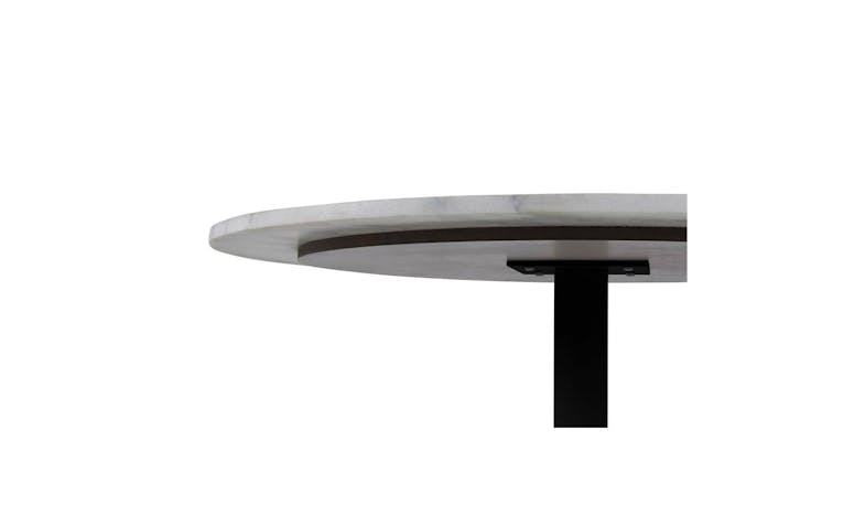 Urban Tarifa 110cm Round Dining Table - Marble White (17699) - Bottom Close Up View