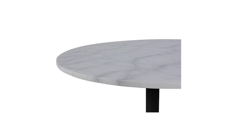 Urban Tarifa 110cm Round Dining Table - Marble White (17699) - Top Side Close UpView