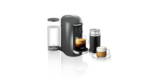 Nespresso VertuoPlus Coffee Machine & Aeroccino3 Milk Frother - Titan (Main)