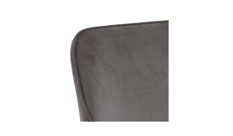 Actona Urban Ranja Dining Chair – Dark Grey Fabric/Black (85986) -Angle View