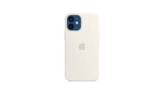 Apple iPhone 12 Mini MHKV3ZA/A Silicone Case with MagSafe - White - Main