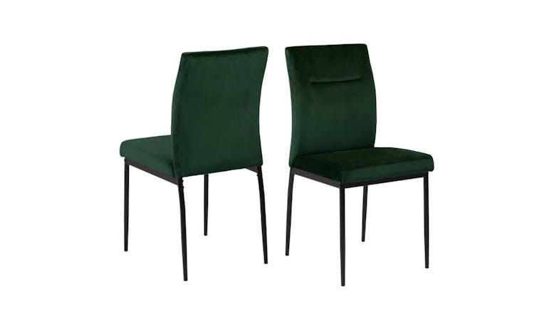 Urban Demi Dining Chair - Dark Green (89955) - Side View