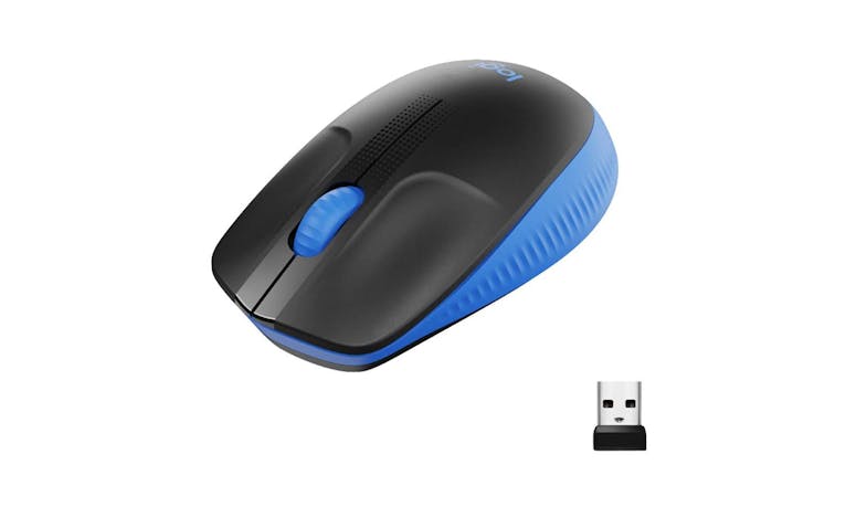 Logitech M190 Wireless Mouse - Blue (910-005914) - Set View