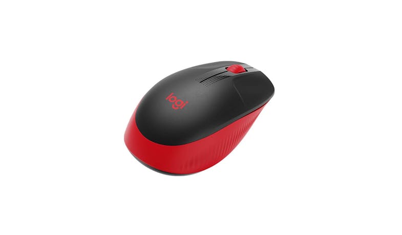 Logitech M190 Wireless Mouse- Red (910-005915) - Side View