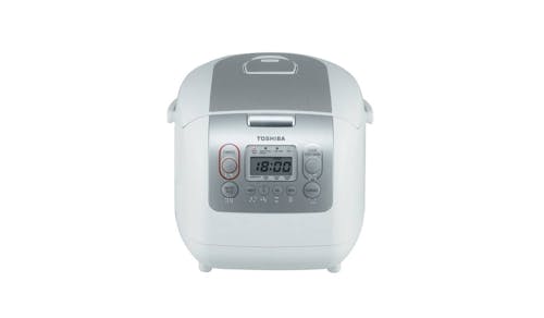 Toshiba 1.8L Electric Rice Cooker - White RC-18NMFEIS - Front View