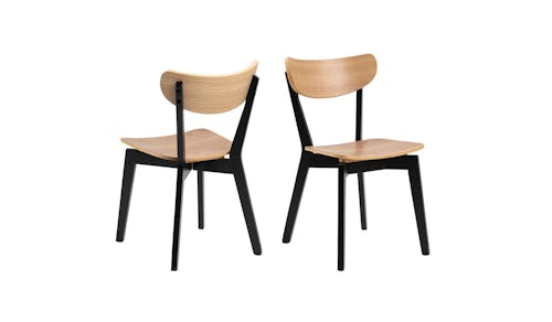 Urban Roxby Dining Chair - Veneer Oak / Black (85660) - Main