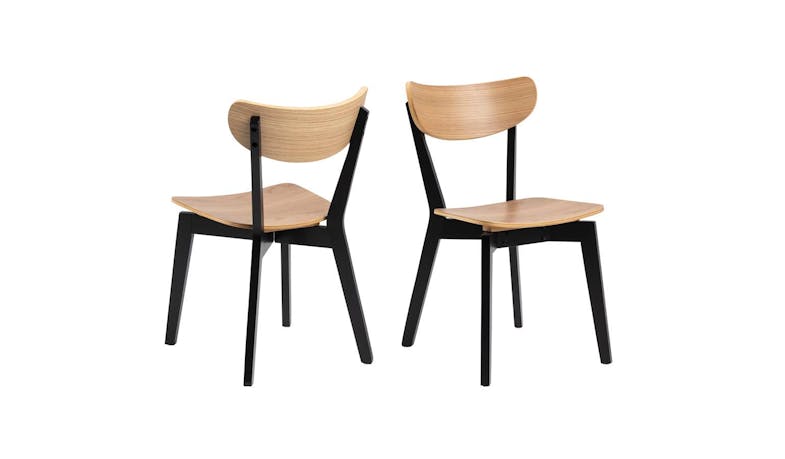 Urban Roxby Dining Chair - Veneer Oak / Black (85660) - Main