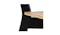 Urban Roxby Dining Chair - Veneer Oak / Black (85660) -Angle  View