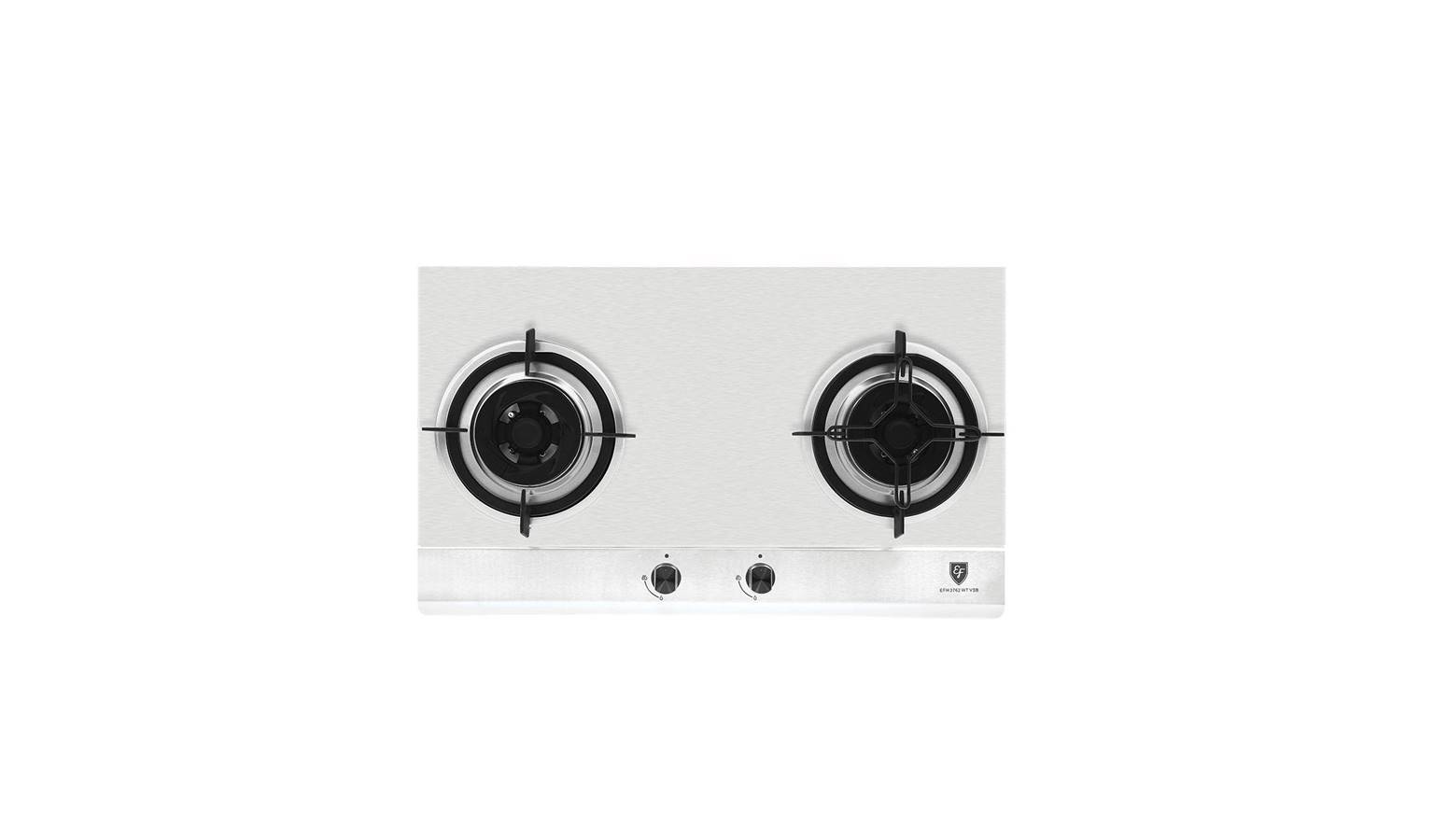 EF 76cm 2Burner Gas Hob Stainless Steel (EFH 2763 WT VSB) Harvey