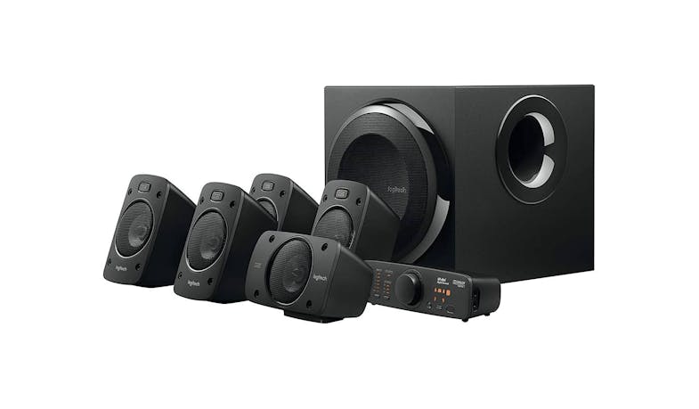 Logitech Z906 5.1 Surround Sound Speaker System - Black - alt angle