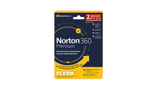 Norton 360 Premium 1 User 2 Device 12 Month Subscription Antivirus Software