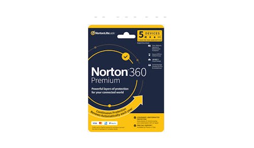 Norton 360 Premium 1 User 5 Device 12 Month Subscription Antivirus Software - Main